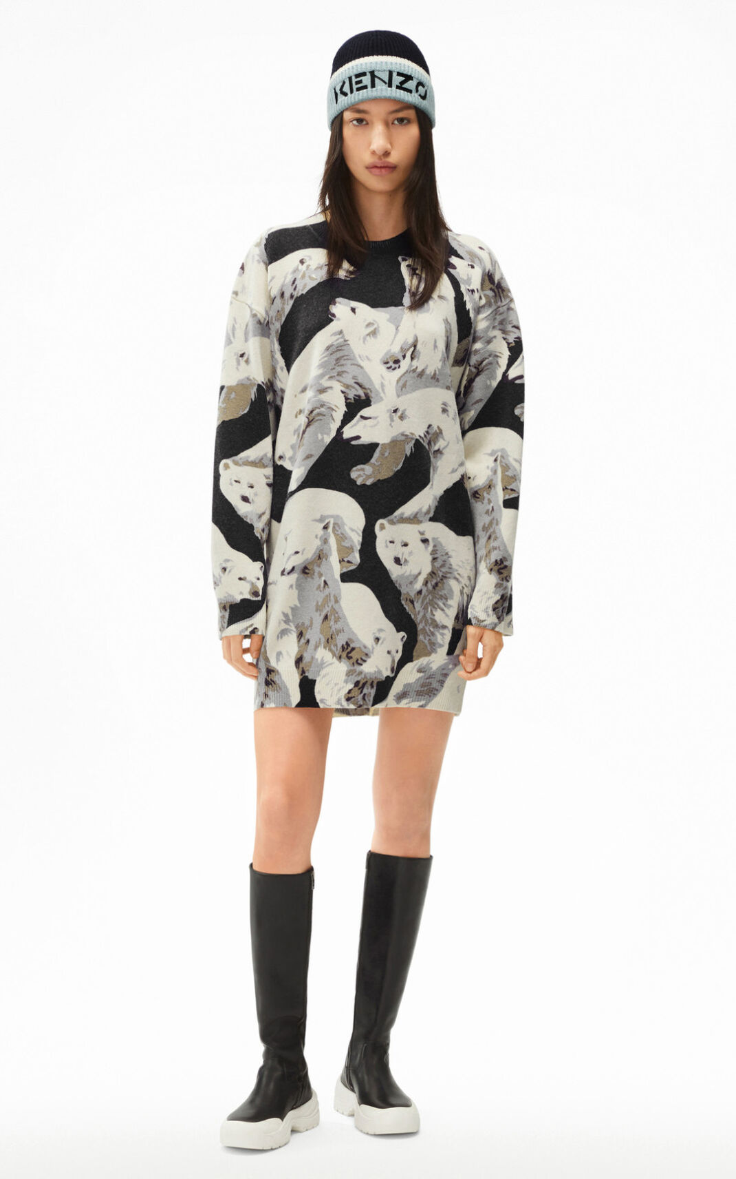 Vestidos Kenzo The Invierno Capsule Polar Bear jumper Mujer Negras - SKU.3300736